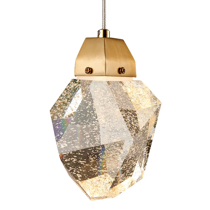 Lustre de cristal bolha para teto alto