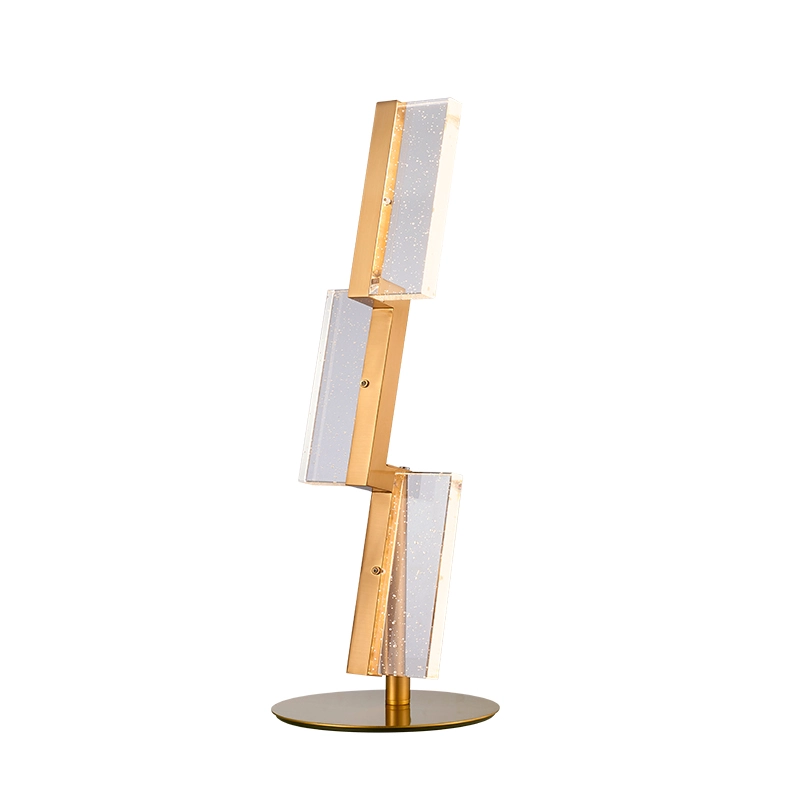 Candeeiro de mesa LED de cristal bolha transparente