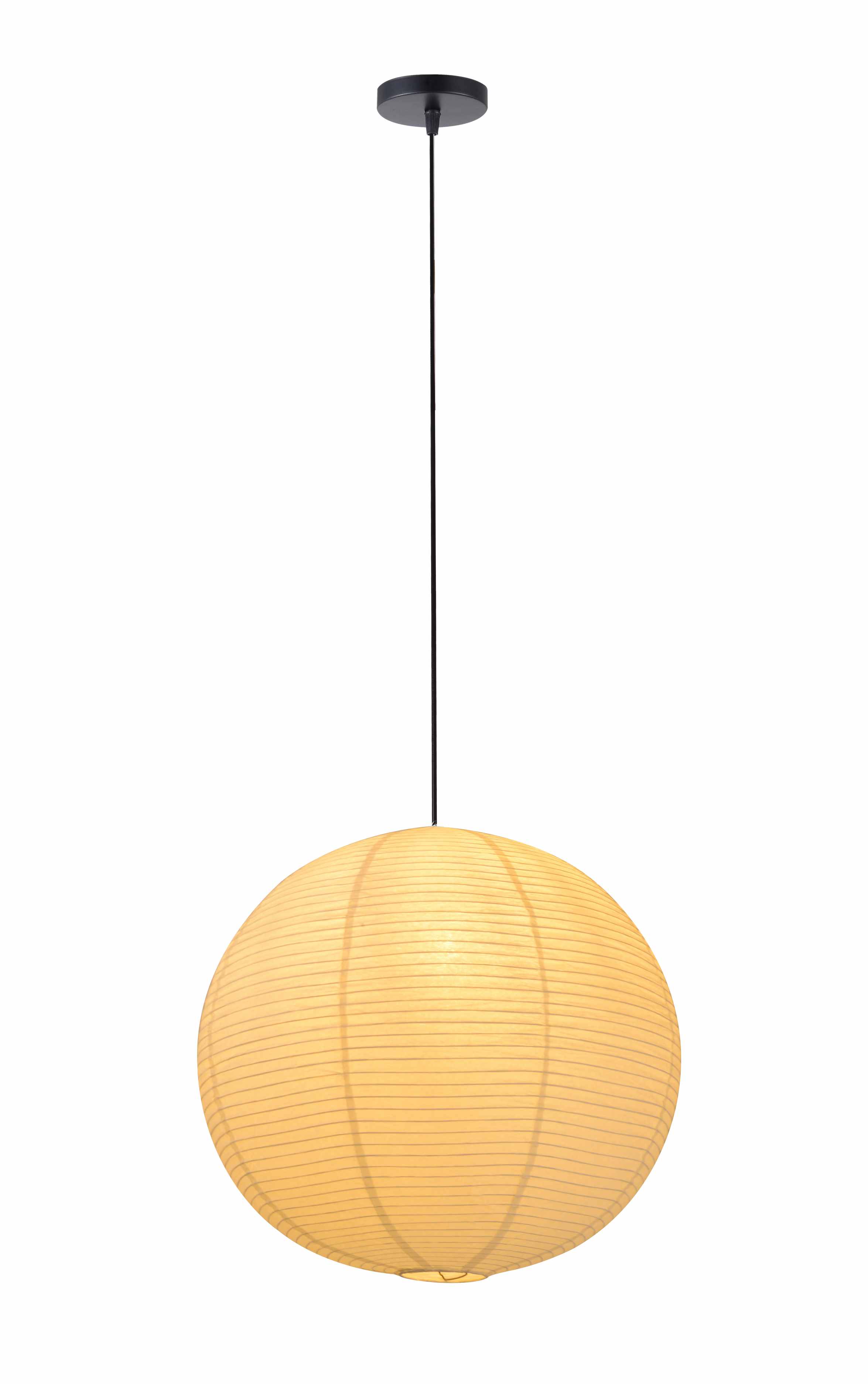 Luz pendente globo de papel de arroz